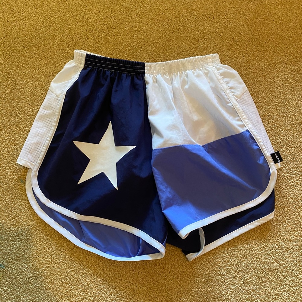 Blue Texas flag Boa shorts